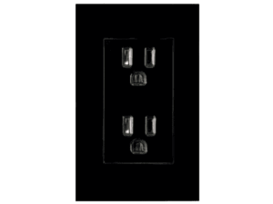 Toma, Mónaco, doble, aterrizado, placa, color negro, 8843925