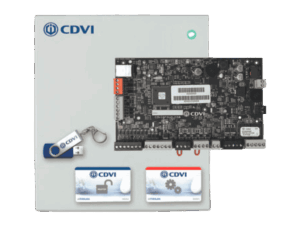Kit de control de acceso Atrium, CDVI, controlador de 2 puertas, 2 lectores, no PoE, 120V/240V, A22KITDGF