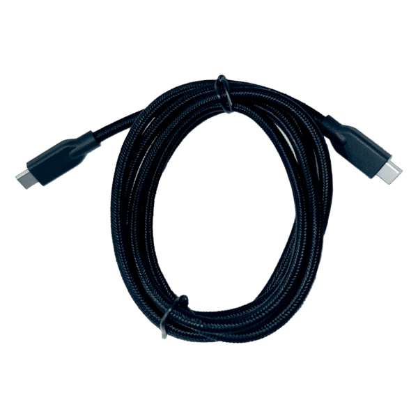 Cable carga rápida, Genius, color negro, tipo C a tipo C, 150cm, ACC-C2CC-3A