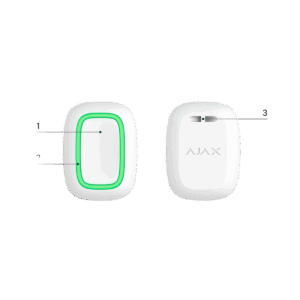 Botón de emergencia, Ajax, inalámbrico, color blanco 28203.26.WH3