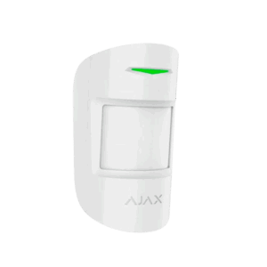 Sensor de rotura de cristal, Ajax, inalámbrico, color blanco, de movimiento, combiprotect, 28267.06.WH3