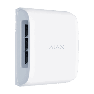 Detector de movimiento, Ajax, inalámbrico, color blanco, de cortina, bidireccional, para exteriores, 28273.81.WH3