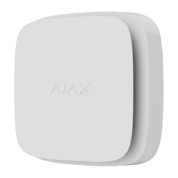 Detector de incendios Ajax Inalámbrico Color Blanco con Sensores de Calor y Humo
