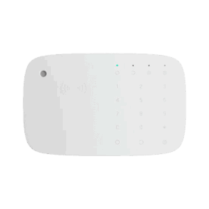 Teclado táctil, Ajax, inalámbrico, sirena incluida, lector de tarjetas, color blanco, 28296.91.WH3