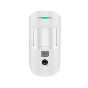 Detector PIR con cámara, Ajax, inalámbrico, HDR para verificación fotográfica, cobertura 12m, ángulo amplio, inmunidad a mascotas, transmisión vía Jeweller, Wings con cifrado y anti-sabotaje, resolución mejorada en alto contraste (HDR), 117756.307.WH3