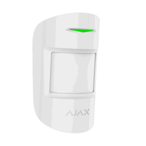 Detector de movimiento, Ajax, inalámbrico, color blanco, con sensor microondas, 28304.02.WH3