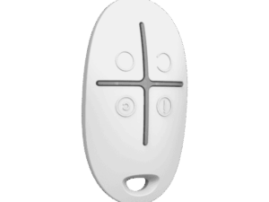 Control remoto, Ajax, de 4 botones, con indicación de entrega de comando, color blanco, 28313.04.WH3