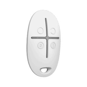 Control remoto, Ajax, de 4 botones, con indicación de entrega de comando, color blanco, 28313.04.WH3