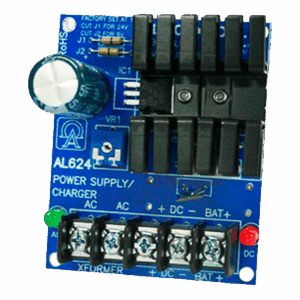 Fuente de alimentación/cargador lineal, Altronix, salida única, 6/12/24VDC-1,2A, 16 a 24VAC, placa, AL624