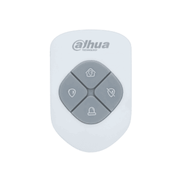 Control remoto para alarma, Dahua, inalámbrico, tipo llavero, 4 botones