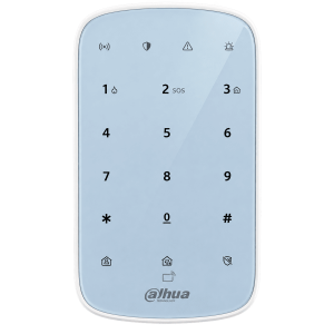 Teclado inalámbrico, Dahua, 32 usuarios, indicadores LED y buzzer, rango 434 MHz-868 MHz, ARK30T-W2
