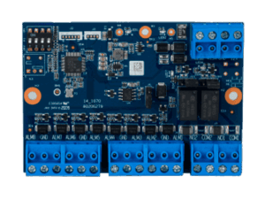 Módulo expansor de alarma, Dahua, 8 entradas, 2 salidas de alarma, comunicación RS-485 hasta 300 m, configuración de resistencias EOL (2K7/4K7/6K8), NO/NC por jumper. Compatible con ARC3008C, ARC9016C, ARC2008C y ARC2016C, DHI-ARM808-RS