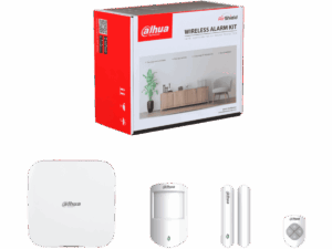 Kit de alarma, Dahua, con puerto RJ45, WIFI, verificación fotográfica y videovigilancia, contacto magnético+sensor de movimiento+control, DHI-ART-ARC3800H-03- W2
