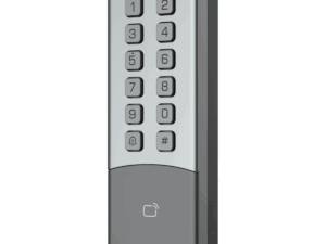 Lector RFID, Dahua, multifrecuencia (13,56 MHz y 125 kHz), con teclado táctil retroiluminado, TCP/IP, PoE, RS-485 y Wiegand, exterior, protección IP65 e IK08, DHI-ASI1201M-MEP