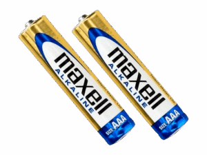 Batería, Maxell, AAA, blíster de 2pcs, 1.5V, 10.5mm diámetro × 44.5mm largo, BATLR03