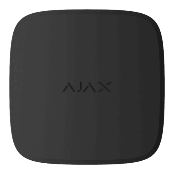 Detector de incendios Ajax inalámbrico color negro con sensores de calor y humo