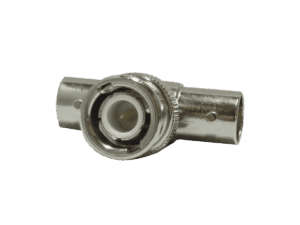 Conector "T", dlx, BNC, 1 macho a 2 hembra, BNCA1