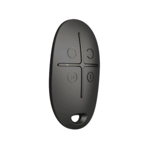 Control remoto, Ajax, de 4 botones, con indicación de entrega de comando, color negro, 28312.04.BL3