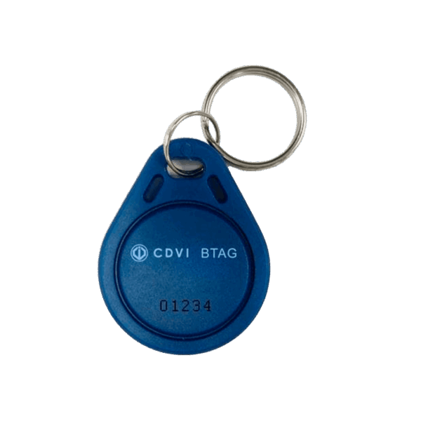 Llavero para control de acceso, CDVI, color azul, chip RFID de 125 kHz