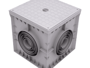 Caja de registro, Cetinkaya, Pop, tapa lisa, color verde, plástica, 400 x 400mm, CP303036
