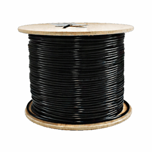 Cable UTP, dlx, categoría 5, para exteriores, 4P, 0.5mm 24AWG, 100% cobre, sin gel, 1000 pies, CAT5EXT