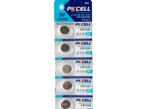 Batería, PKCELL, de litio, tipo botón, 3V, blíster de 5pcs, CR1220