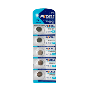 Batería, PKCELL, de litio, tipo botón, 3V, blíster de 5pcs, CR1220
