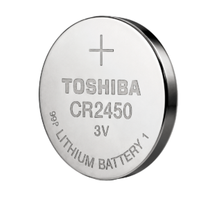 Batería, Toshiba, de litio, tipo botón, 3V, capacidad 550–620 mAh, CR2450
