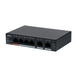 Switch Cloud, Dahua, PoE Gigabit de 4 puertos, 2 uplink, 10/100/1000Mbps , 60W, Watchdog, DH-CS4006-4GT-60