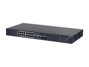 Switch Cloud, Dahua, PoE Gigabit 16 puertos, 2 uplink, 10/100/1000 Mbps, 135W, 3A, Hi-PoE, Watchdog, 2 SFP x1000Mbps, DH-CS4220-16GT-135