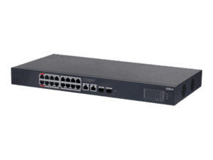 Switch Cloud, Dahua, PoE Gigabit 16 puertos, 2 uplink, 10/100/1000 Mbps, 190W, 4A, Hi-PoE, Watchdog, 2 SFP x1000Mbps, EoL, DH-CS4220-16GT-190