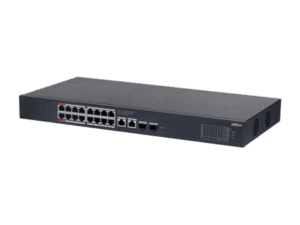 Switch Cloud, Dahua, PoE Gigabit 16 puertos, 2 uplink, 10/100/1000 Mbps, 240W, 4A, Hi-PoE, Watchdog, 2 SFP x1000Mbps, DH-CS4220-16GT-240