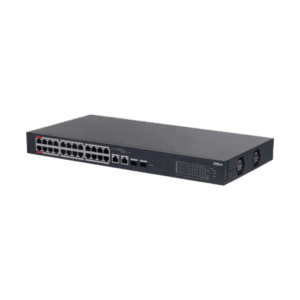 Switch Cloud, Dahua, PoE de 24 puertos, 2 uplink, 10/100 Mbps, 240W, 4A, Hi-PoE, Watchdog, 2 SFP x1000Mbps, DH-CS4226-24ET-240