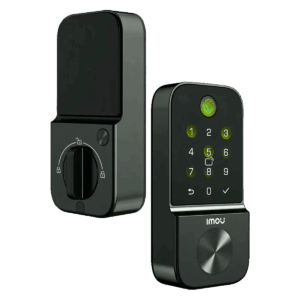 Cerradura inteligente, Imou, Wi-Fi, lector de huella capacitivo, teclado táctil, tarjetas Mifare y llave mecánica, auto-lock, alertas de eventos, audio integrado, IP54, CUBO1
