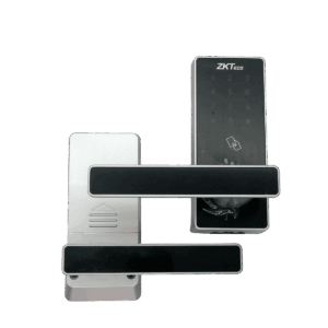 Cerradura inteligente, Zkteco, teclado digital habilitado Zigbee, métodos de acceso APP, PIN, RFID, 100 usuarios, 4 baterías AA, DL30Z