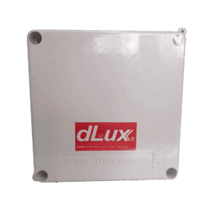 Caja plexo, dlx, sin conos, 100 x 100 x 70, IP65, DLX10010070S
