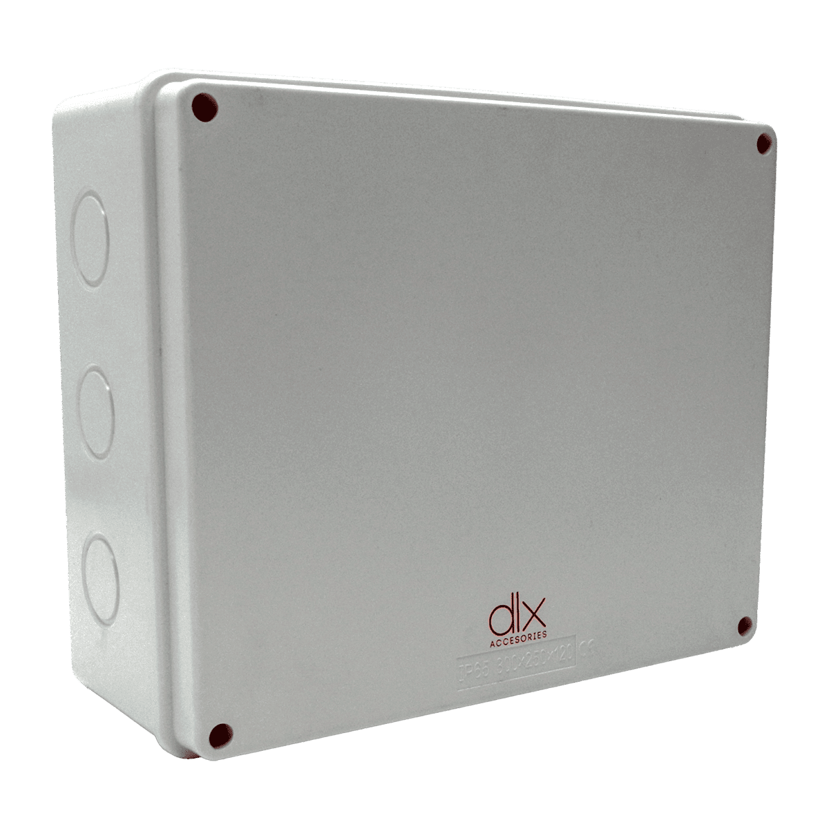 Caja plexo, dlx, sin conos, 300 x 250 x 120, IP65, DLX300250120S