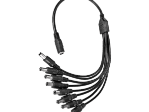 Cable 8 divisiones, dlx, para adaptador de corriente, tamaño 10cm de largo, voltaje 12V, DC, 2A, DLXC618