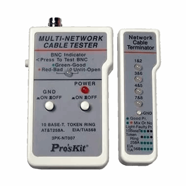 Tester de continuidad, dlx, UTP/STP RJ45, alimentación bateria 9V