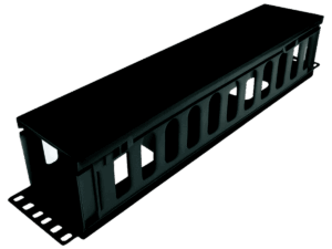 Organizador horizontal, Lantek, 2U, Plastico, NO incluye tornillos, LTK-ORGH2U