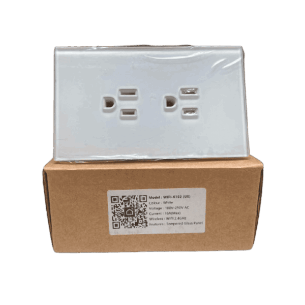 Tomacorriente inteligente, dlx de empotrar, WiFi, 110V, 10A, DLXSC06W