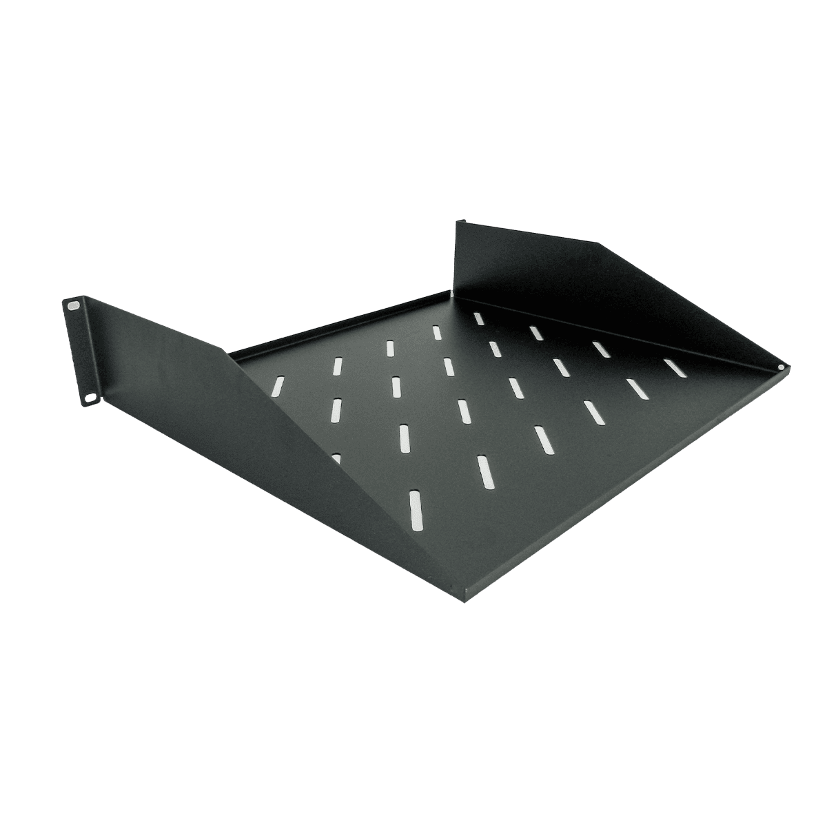Bandeja 2U, dlx, metálica ventilada para montaje en rack, DLXSHELF2