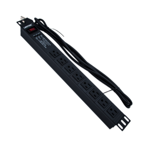 PDU, regleta de rack, triple protección, 3 leds, 8 tomas, 15A, DLXSP008