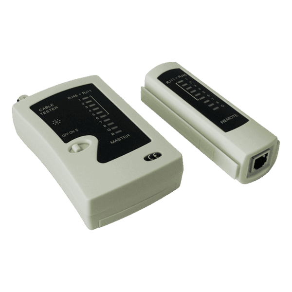 Probador de cables dlx, tester portátil, RJ45 (UTP/STP), RJ11 y BNC, DLXTR468B