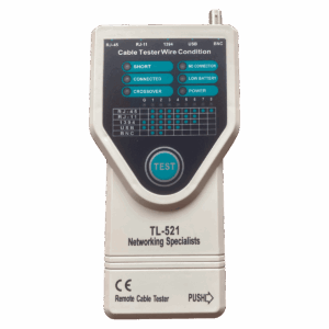 Probador de cables, dlx, tester multifunción, RJ45/UTP/STP, USB, RJ11/RJ12, BNC, coaxial, RCA y cables modulares, DLXTR521