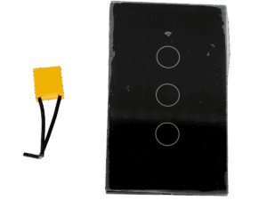 Interruptor inteligente, triple, dlx, color negro, sin neutro, DLXUS03B