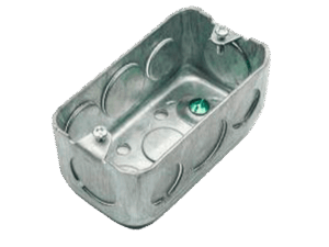 Caja rectangular, Eleksteel, con tornillo, EMT, 1/2 a 3/4, EMT006