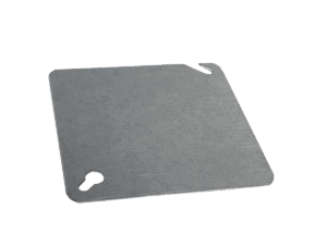Tapa para caja cuadrada, Eleksteel, con hueco, UL, EMT008