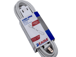 Extensión, Eagle, cable SPT, 2 x 16, 3 salidas, color blanco, 13A, 125V, 2.7mts, FP0161
