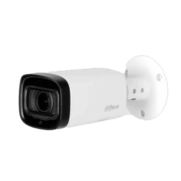 Cámara Bullet Dahua HD, 2MP, multiformato, lente motorizado 2.7-12mm, IR80m, micrófono incorporado, IP67, starlight, DH-HAC-HFW1231RN-Z-A